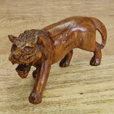 Indian Handcrafted Wooden Lion Home Decor Showpiece A05